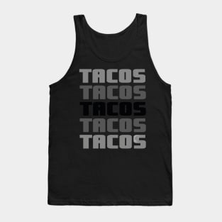 Tacos ombre gradient banner mexican food lover gift Tank Top